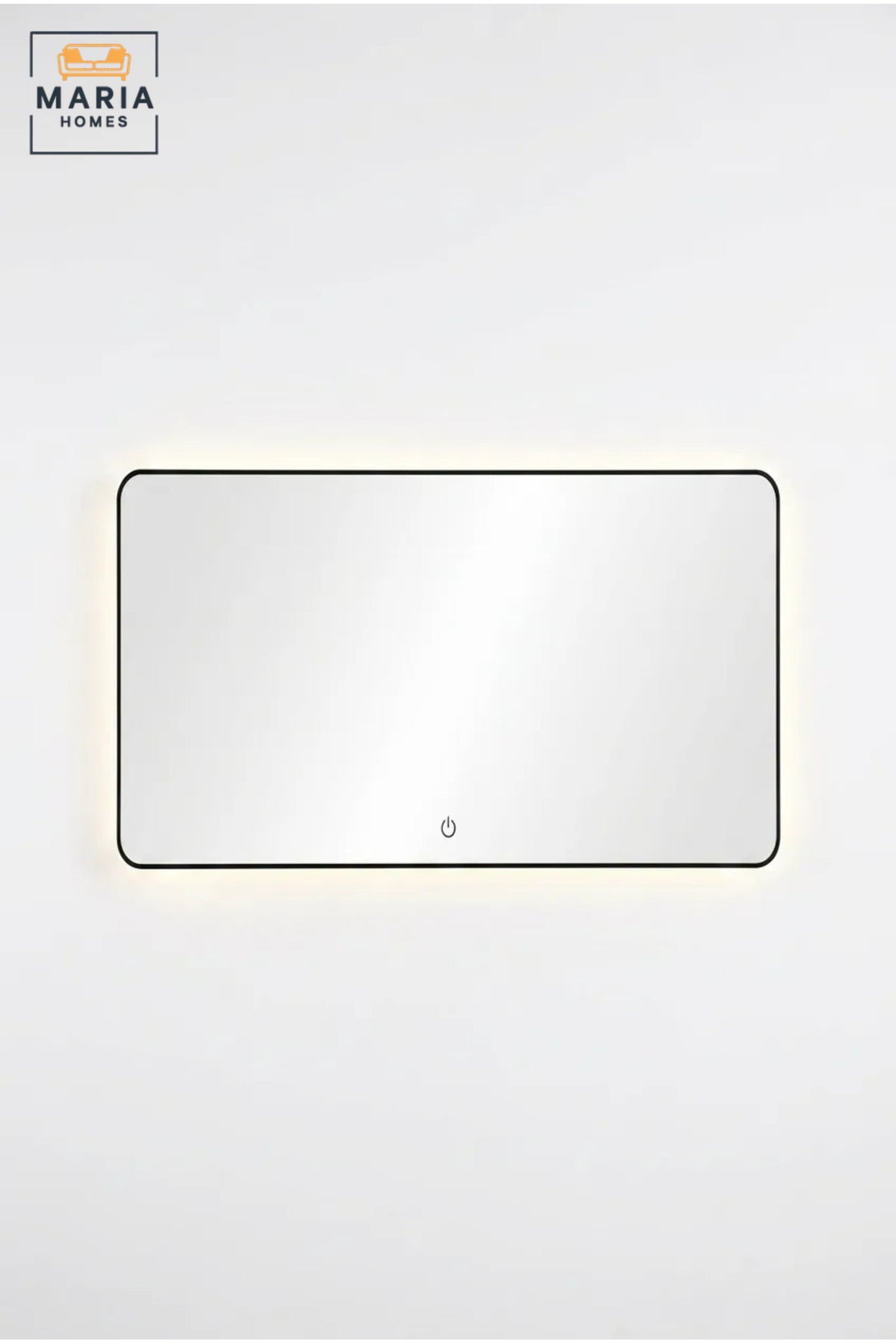 Rectangular LED Wall Mirror 160 × 80 cm with Touch Sensor, Rounded Corners and Integrated Lighting for Bathroom, Bedroom, Dressing Area and Vanity