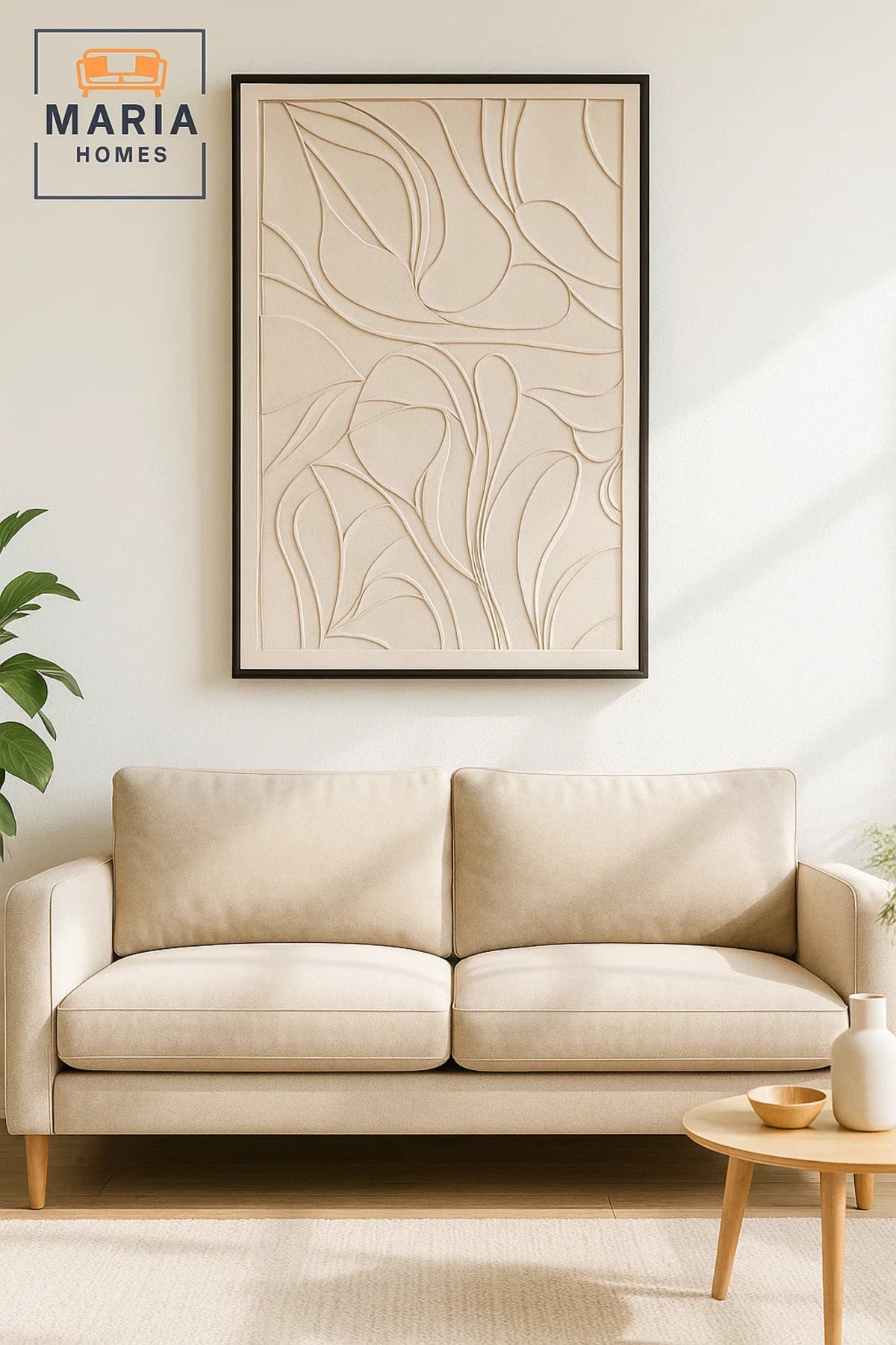 Modern 3D Wall Art Ð Large Abstract Decorative Panel for Living Room 120_80 cm