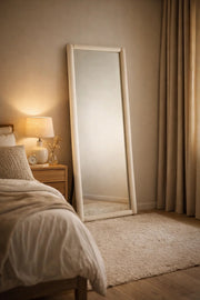 White Full Length Standing Mirror 80x180cm Modern Floor white full length