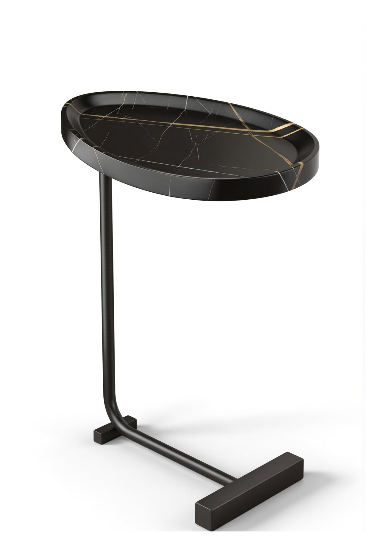 C- Shaped Sturdy Nordic Style Coffee Table Sofa Side Table End Table For Living Room