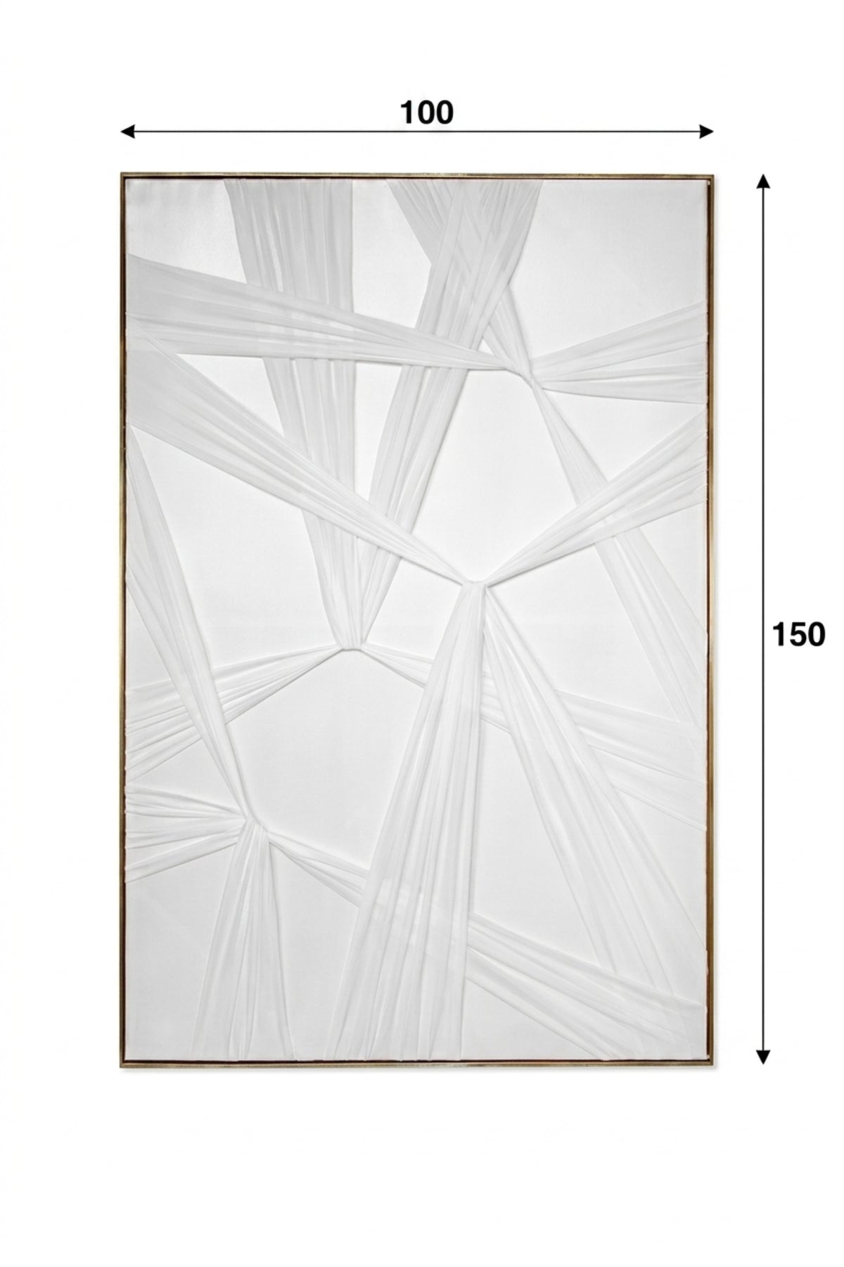 Modern White Geometric Framed Wall Art √ê Minimalist Abstract Textured Painting for Living Room, Bedroom, Hallway & Office D≈Ωcor