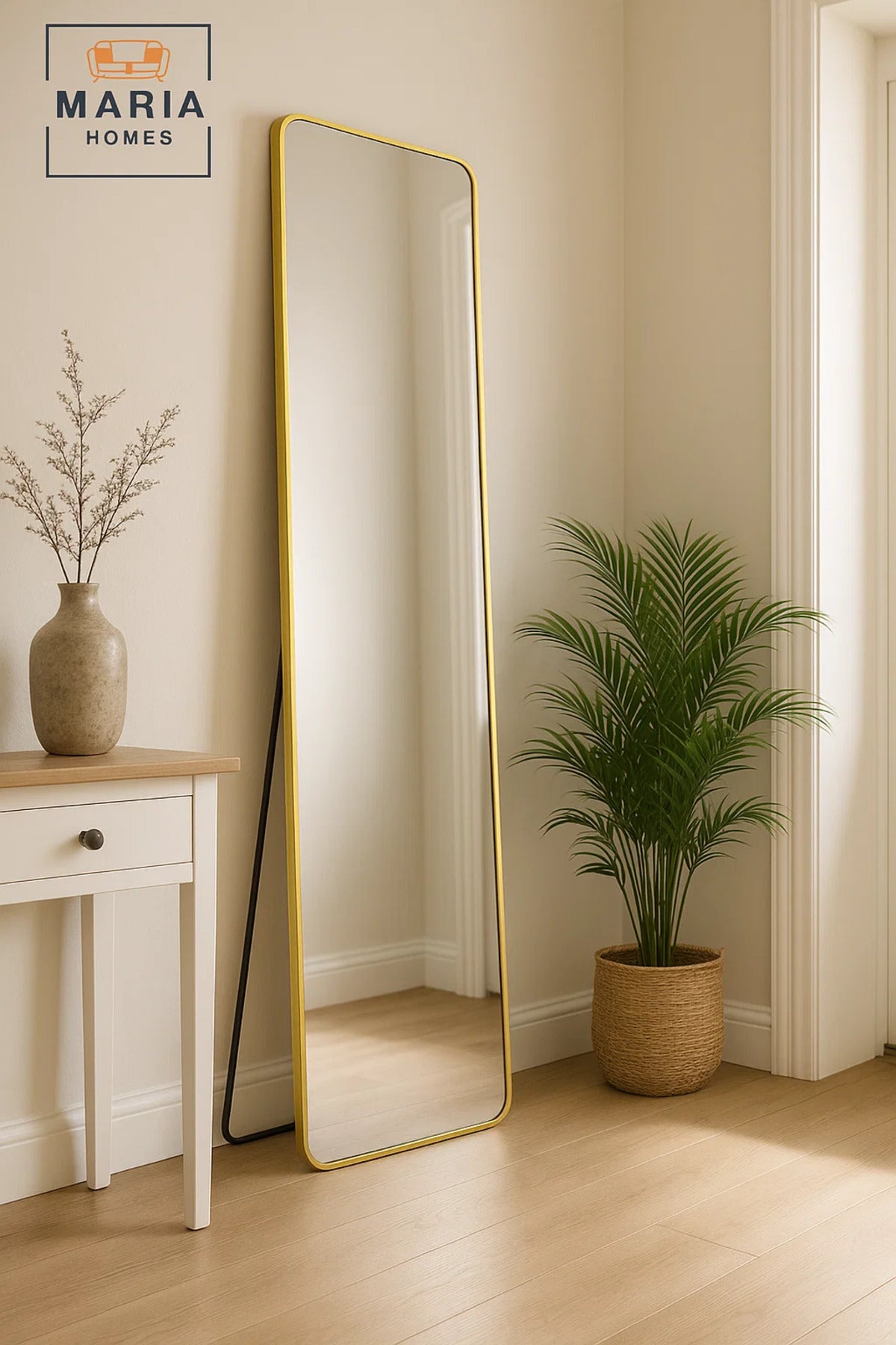 Gold Full Length Standing Mirror Modern Dressing Floor Mirror Home D≈Ωcor Wall Mounted 170x50