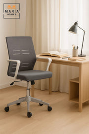 Ergonomic Grey Office Chair with Mesh Back Ð Adjustable Height, Swivel & Comfortable Design