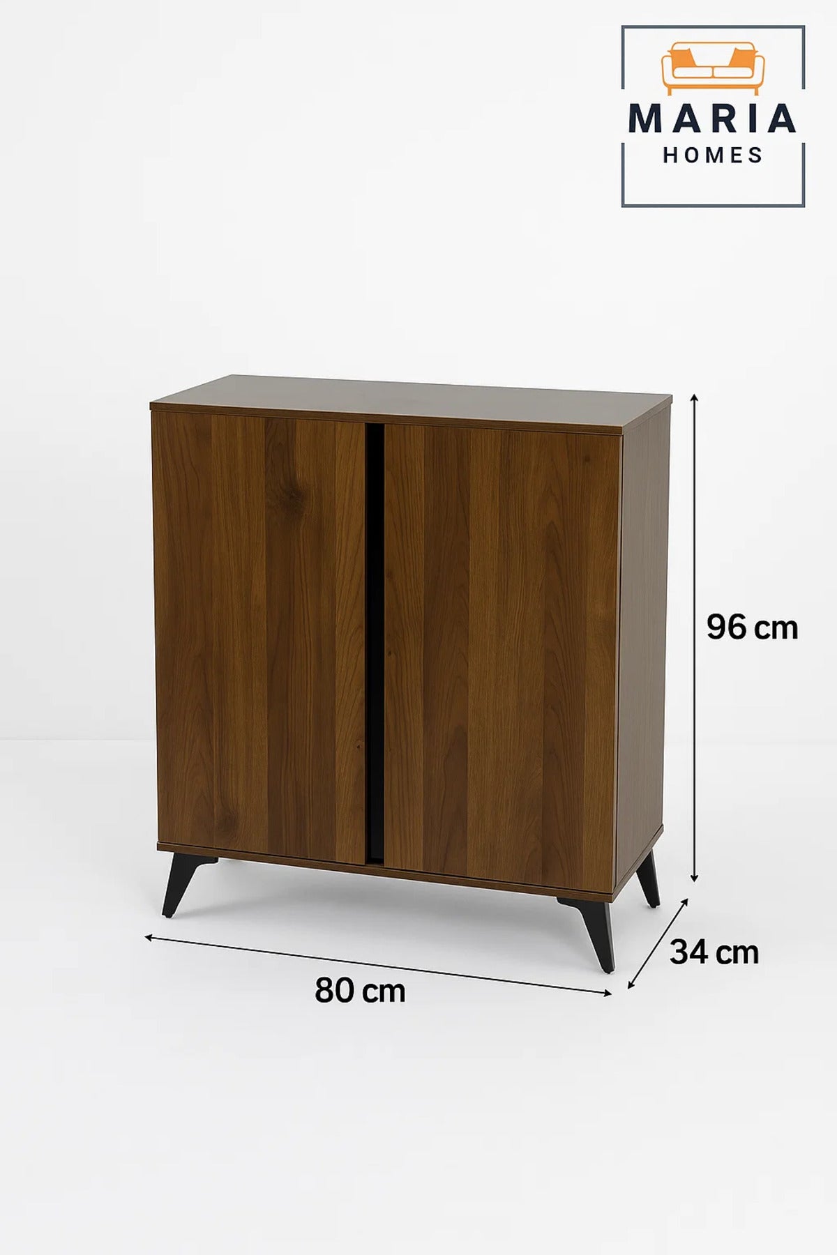 Modern Double-Door Wooden Shoe Rack Cabinet Ð Space-Saving Footwear Storage Organizer for Entryway