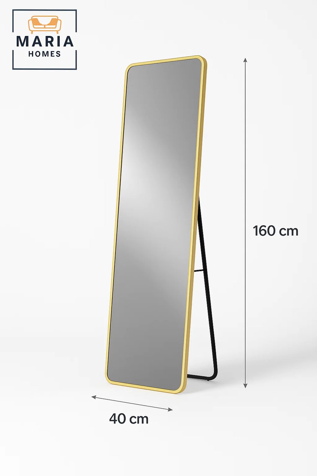 Gold Full Length Standing Mirror Modern Dressing Floor Mirror Home D≈Ωcor Wall Mounted 160x40