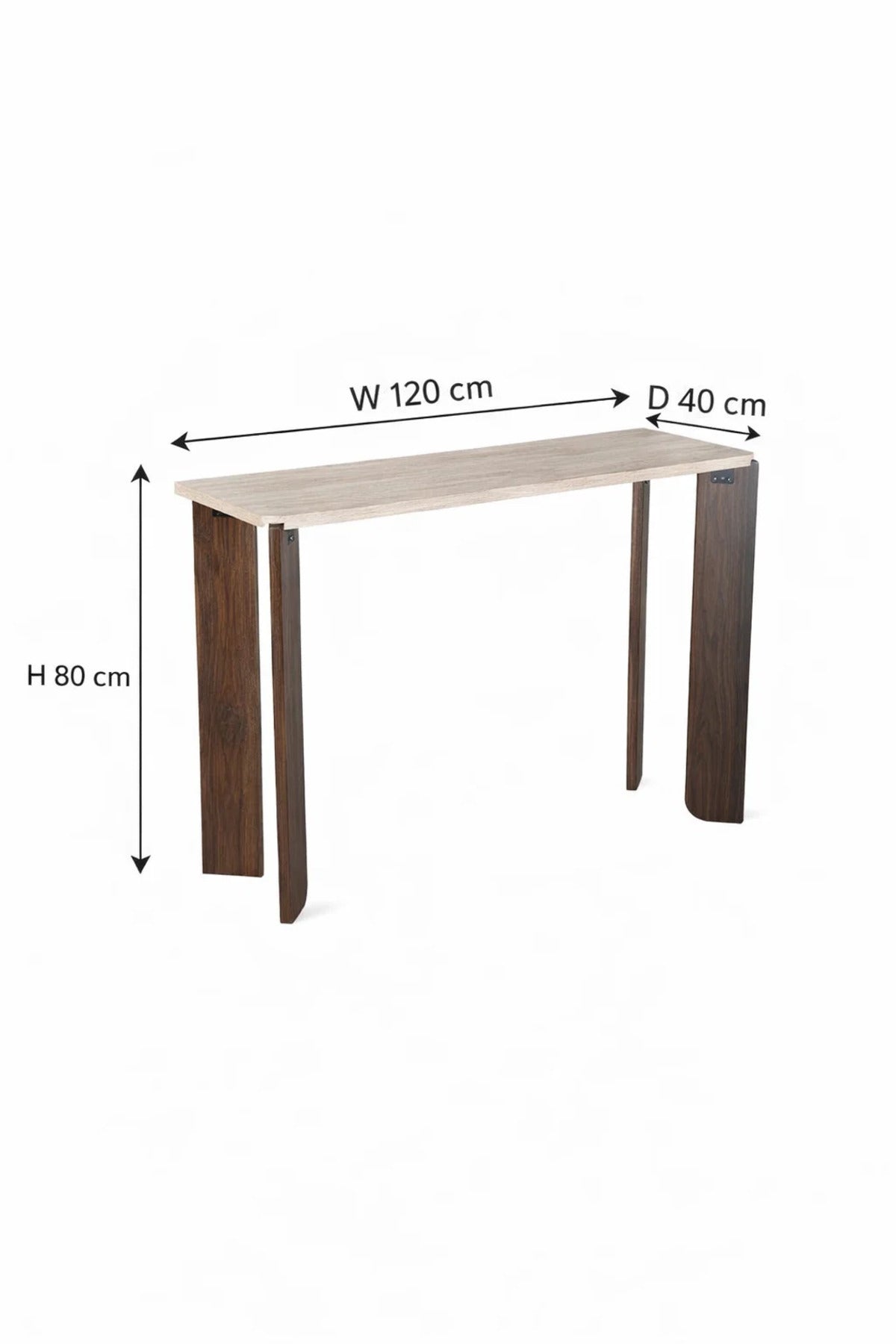 Modern Light Wood Console Table Entryway Hallway Furniture Narrow Sofa Desk Minimalist 120cm