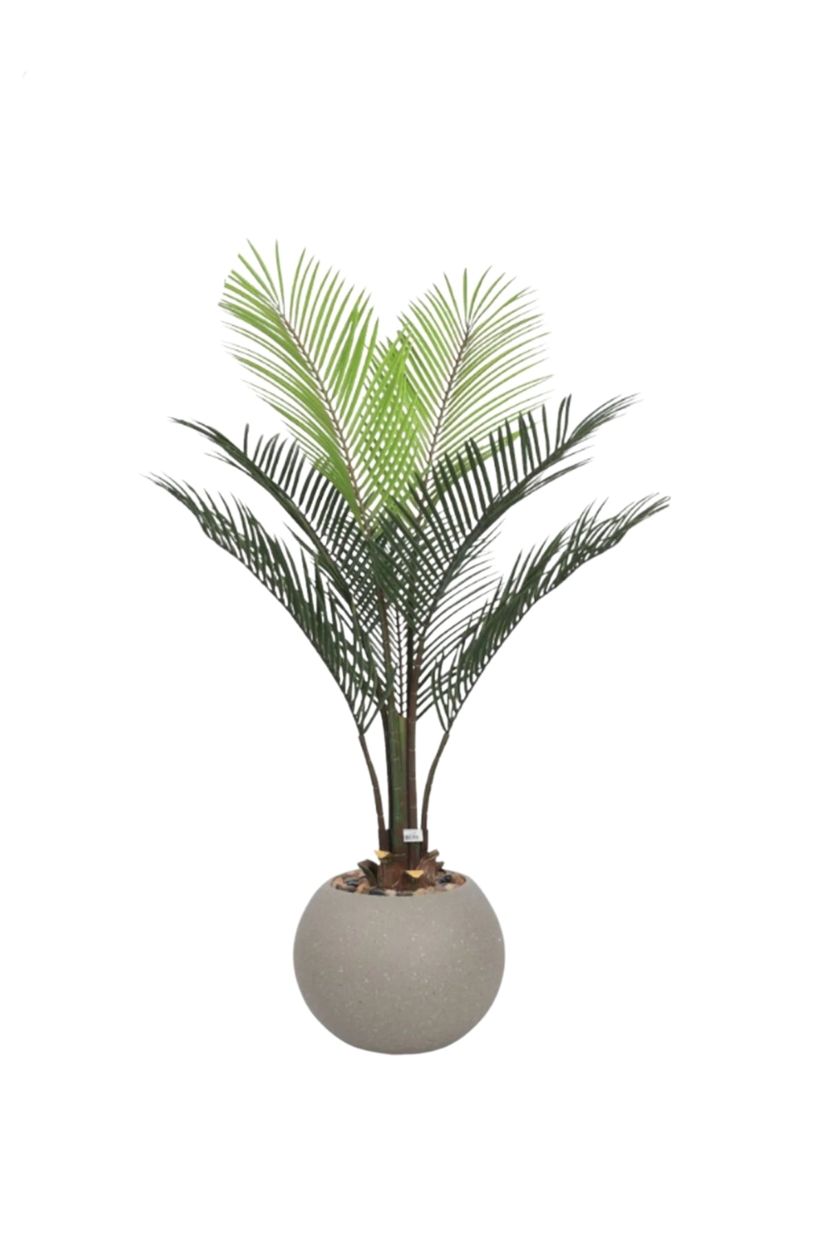 Artificial Areca Palm Tree 140 cm – Indoor Decorative Plant with Gray Pot