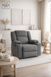 Comfort Recliner Armchair Green Adjustable Lounge Chair with Footrest