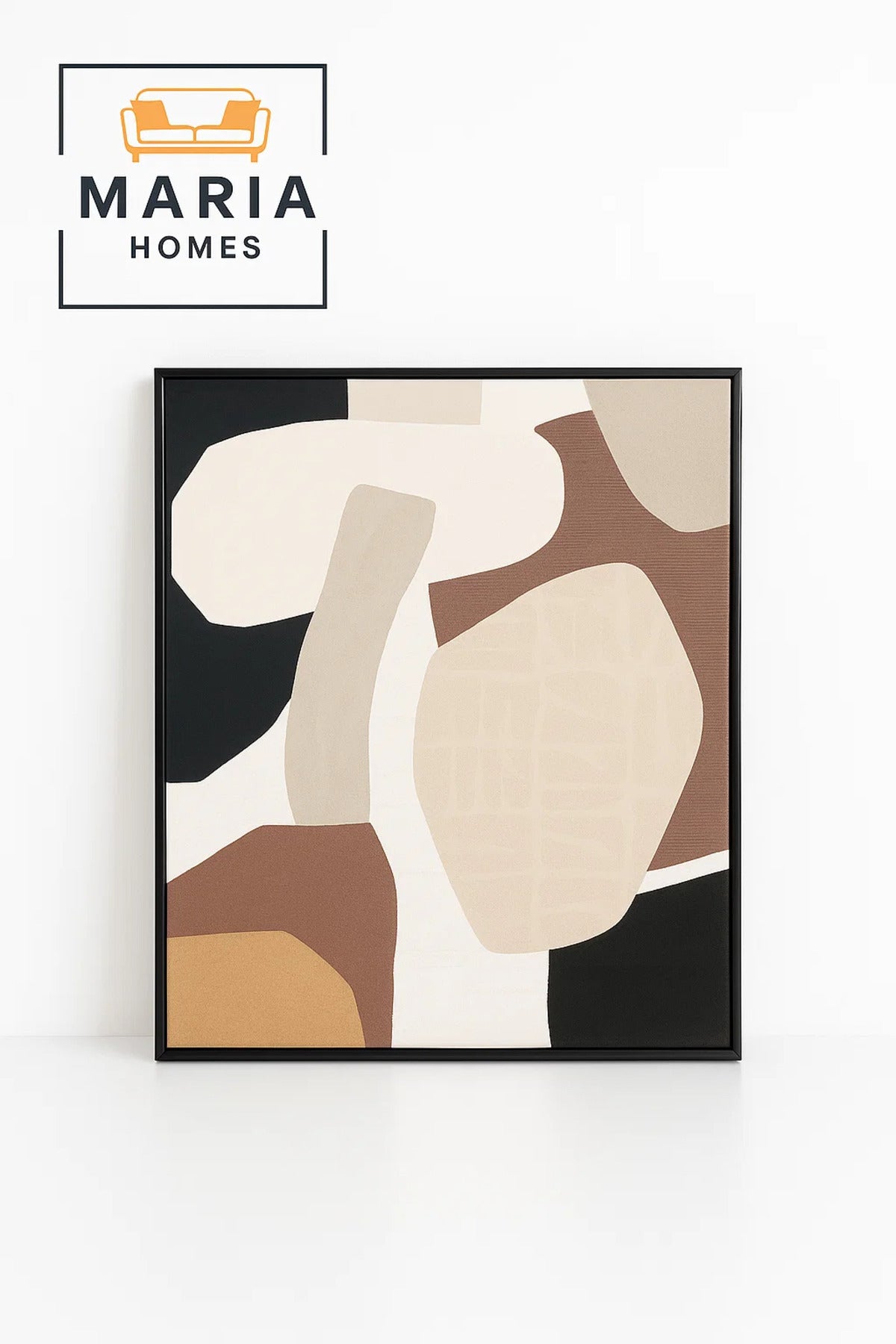 Abstract Textured Canvas Wall Art in Neutral Earth Tones-size80*120 CM