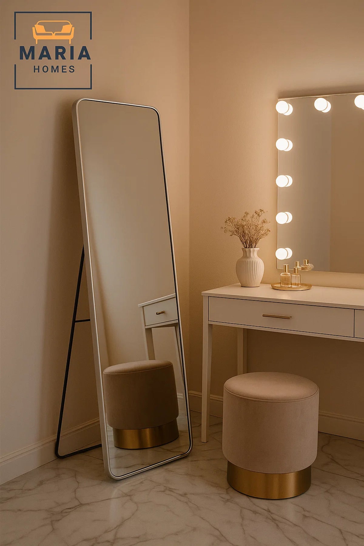 Silver Full Length Standing Mirror for Bedroom Wall Mounted Dressing Mirror Home D≈Ωcor Rectangular
