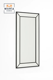 Beveled Frame Full-Length Mirror with Black Outline Design-size 180*90CM