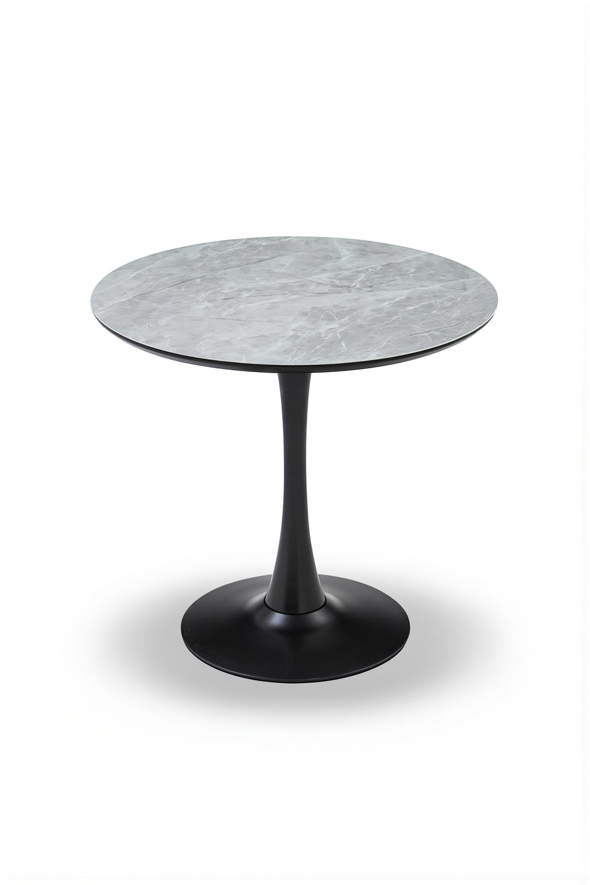 Round Grey Marble Dining Table √ê Modern Caf≈Ω, Restaurant, Office & Home Metal Furniture 80_80