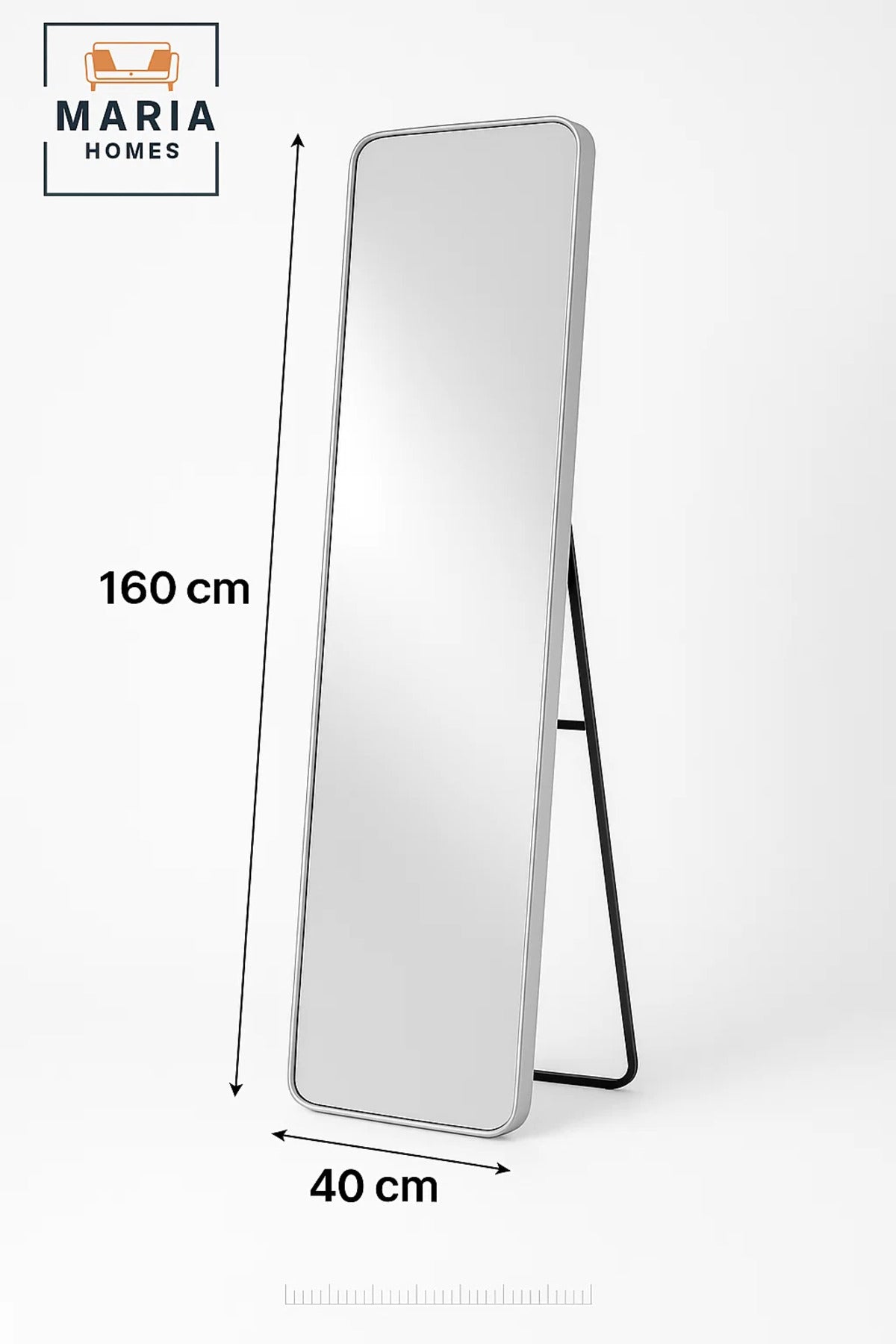 Silver Full Length Standing Mirror for Bedroom Wall Mounted Dressing Mirror Home D≈Ωcor Rectangular