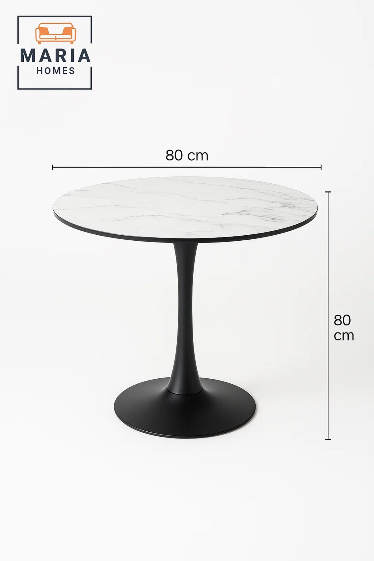 Round Black Dining Table √ê Modern Caf≈Ω, Restaurant, Office & Home Metal Furniture 70_70