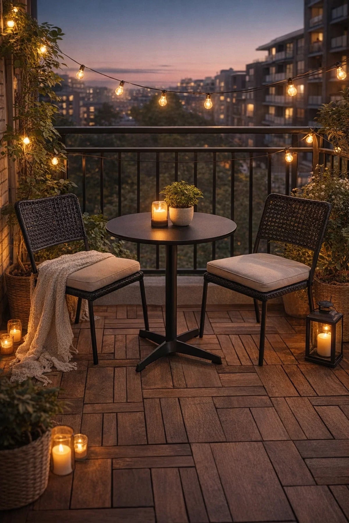 Modern Black Round Cafe Table 70cm Wood Top Metal Cross Base for Kitchen Dining Breakfast Nook