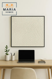 3D Textured White Wall Art with Spiral Petal Pattern-size100*100 CM