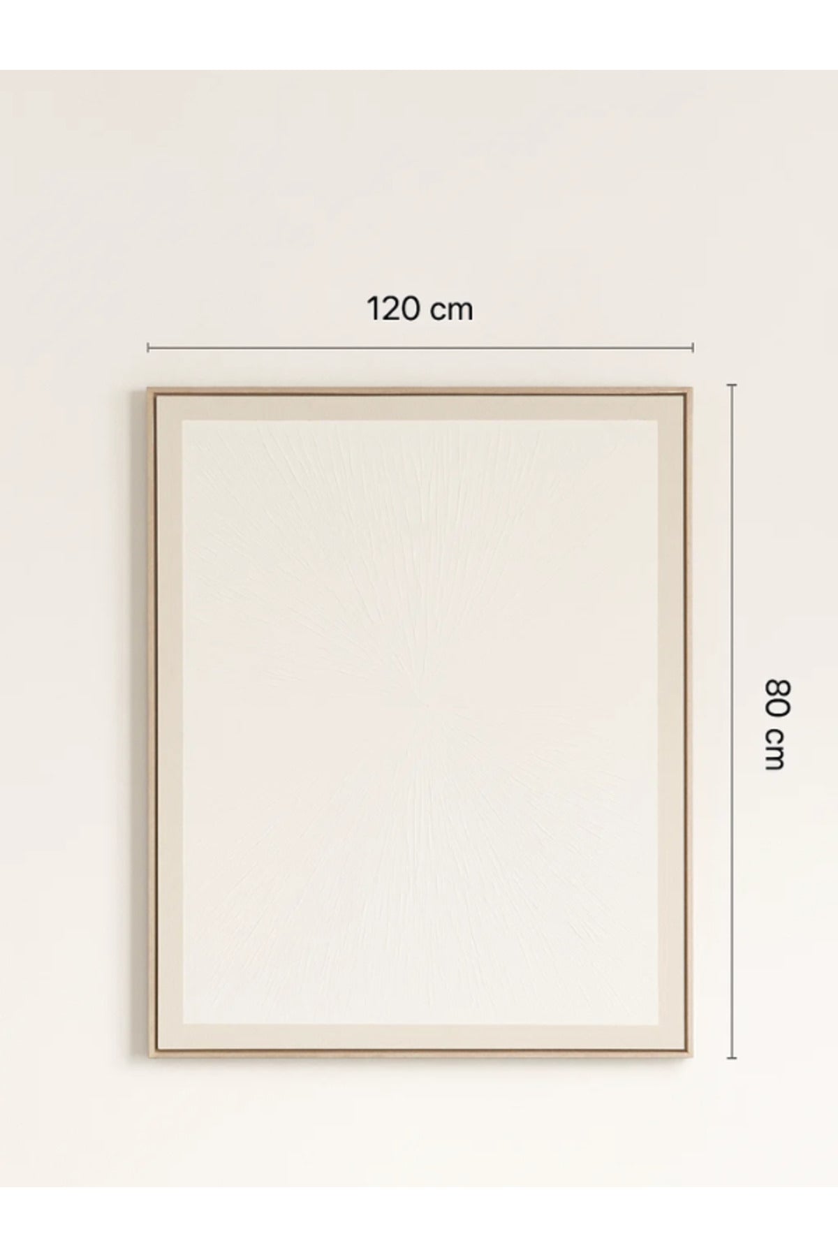 Minimalist Textured Wall Art Ð 120_80 cm White Framed Canvas for Modern Home DŽcor