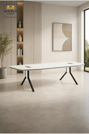 Modern Conference Table with Cable Management √ê Executive Meeting Room Table for Office & Boardroom
