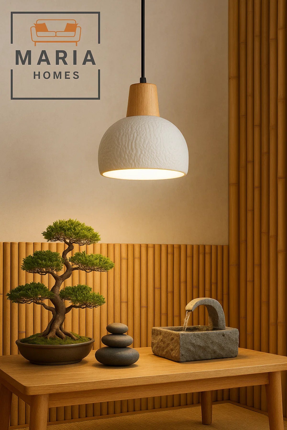 Glossy White Drum Pendant Light