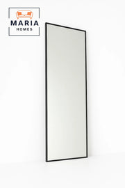 Full-Length Rectangular Mirror with Thin Black Frame-size 140*70CM