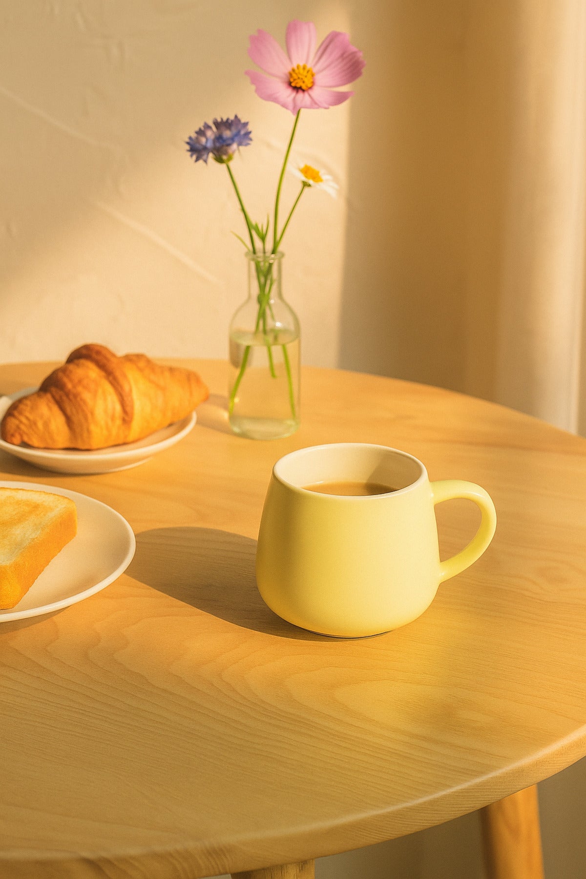 Yellow Ceramic Mug Ð Modern Minimalist Coffee and Tea Cup