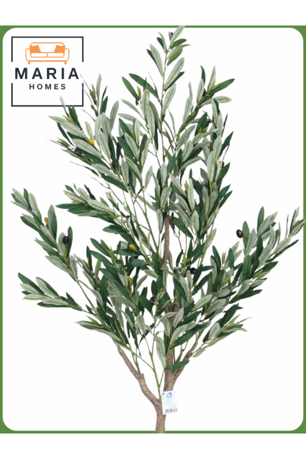 Artificial Olive Tree 130 cm Ð Indoor Decorative Plant with Gold Pot
