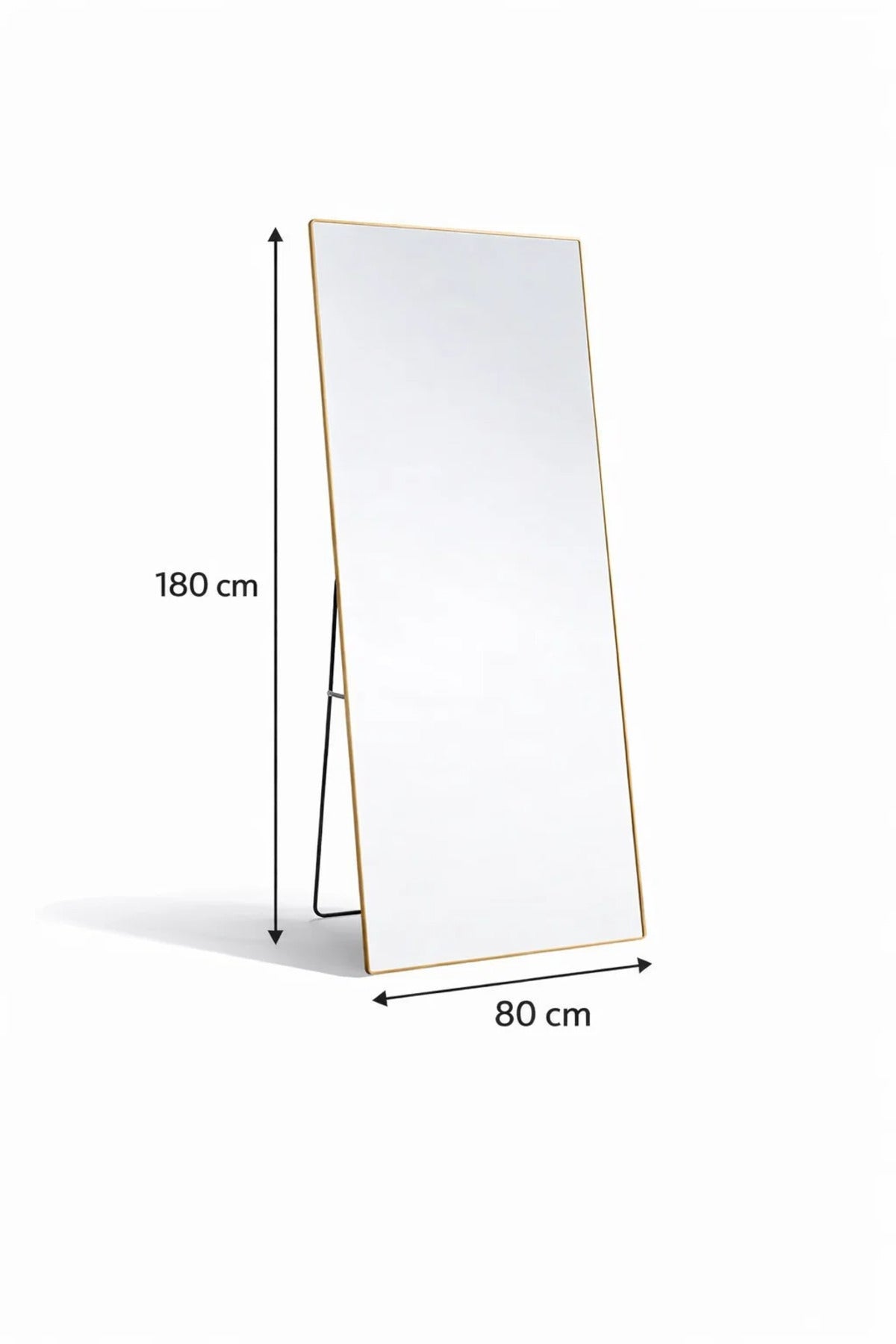 Gold Standing Floor Mirror 180x80cm Full Length Bedroom gold standing floor