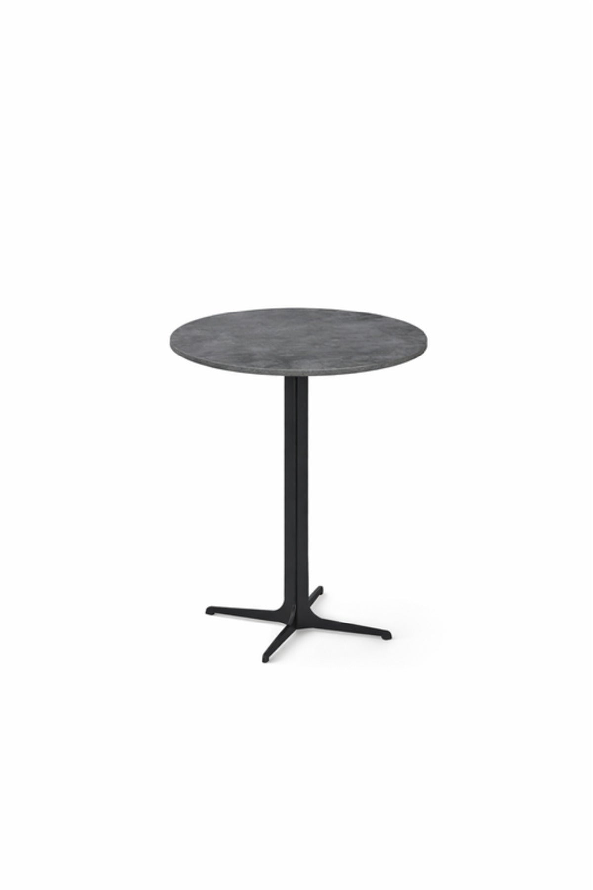 Round Coffee Table Grey Wooden Top Metal Base 60x60x75cm Modern Caf≈Ω round coffee table