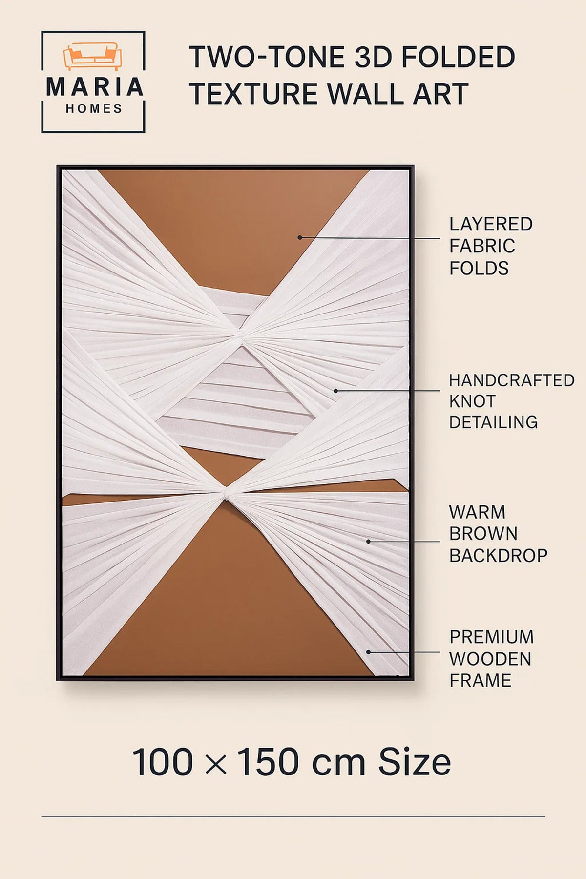 Modern Wall Art 150×100 – Abstract Frame & Luxury Wall Decor for Living Room