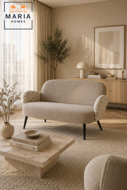 Modern 2-Seater Fabric Sofa Ð Upholstered Loveseat Couch for Living Room, Lounge, Office & Reception Area