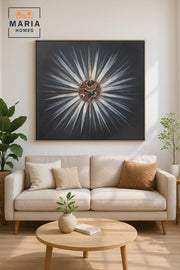 Modern Wall Art 100×100 – Abstract Frame & Luxury Wall Decor for Living Room