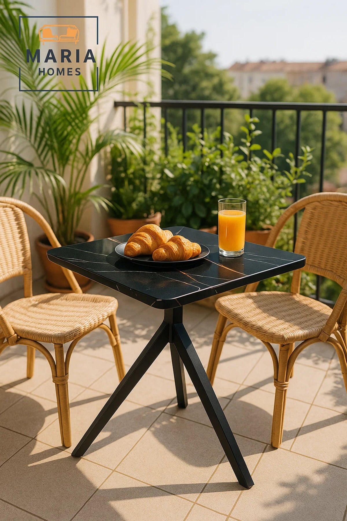 Square Black Dining Table √ê Modern Caf≈Ω, Restaurant, Office & Home Metal Furniture 70_70_60 cm