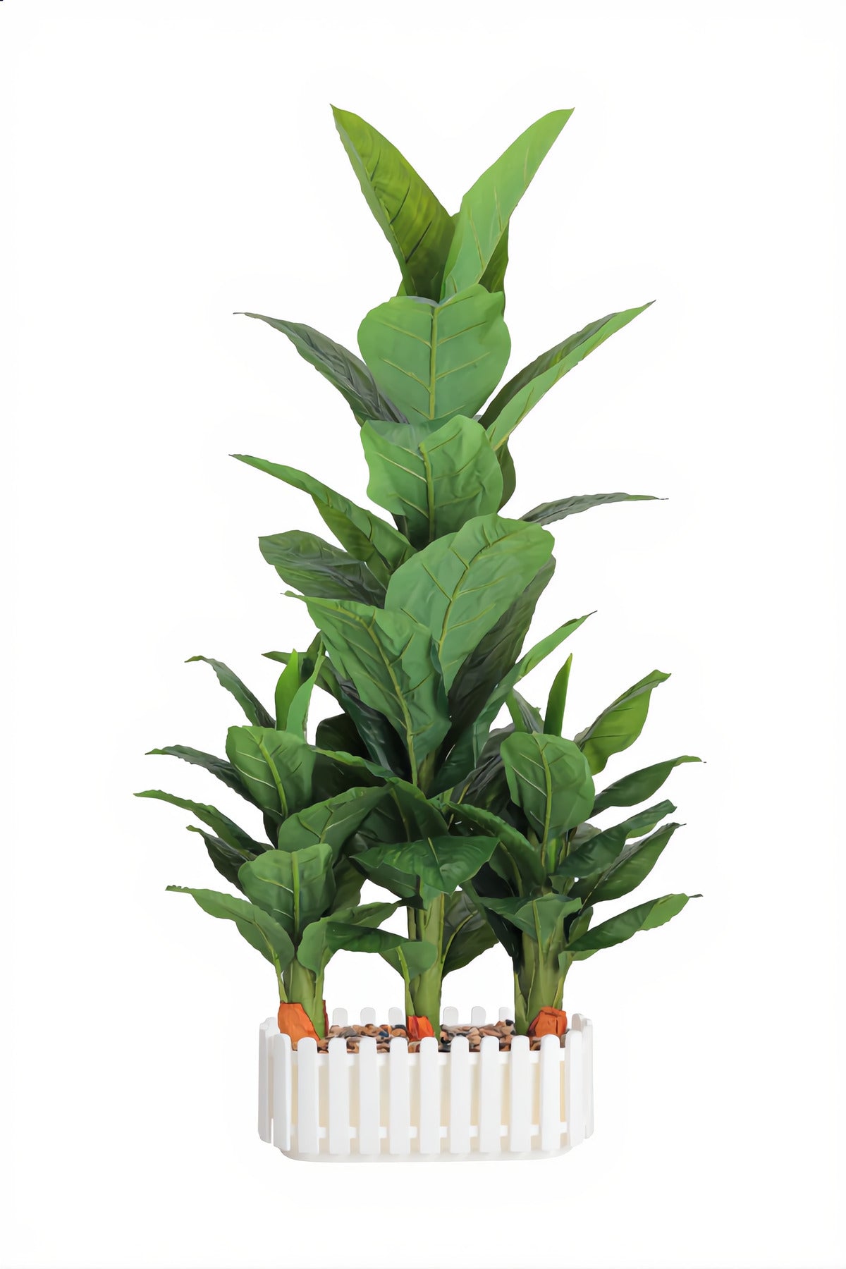 Artificial Green Plant 150 cm with Rectangular Planter – Indoor Decorative Arrangement