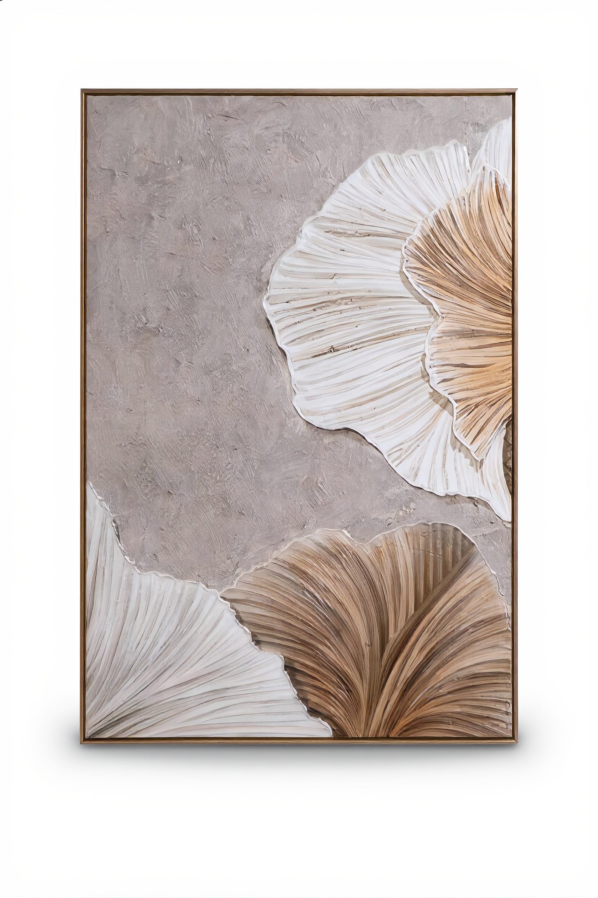 Modern 3D Wall Art √ê Large Floral Decorative Panel for Living Room 120_80 cm