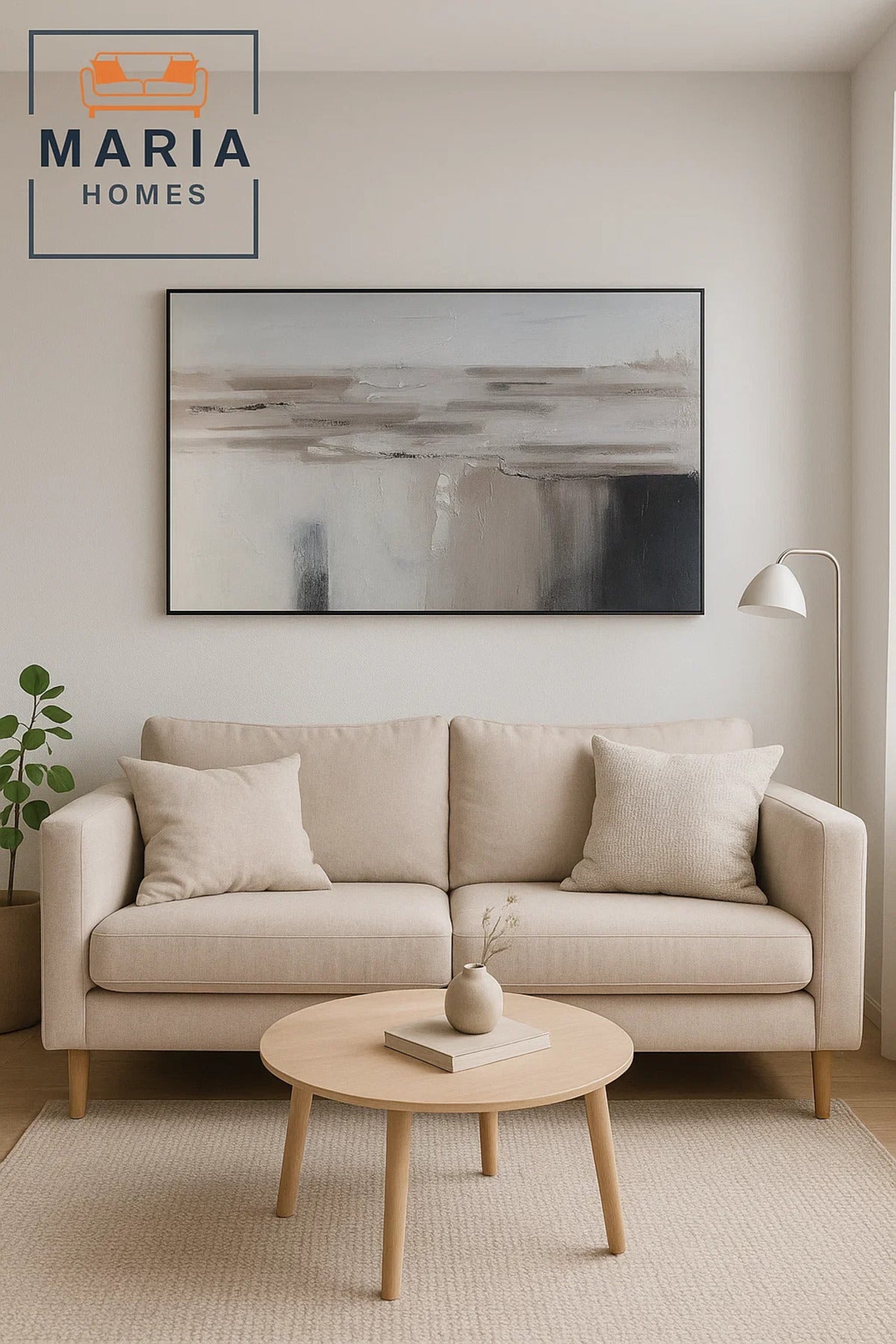 Neutral Abstract Textured Wall Art Ð Modern Minimalist Canvas Decor for Living Room 120*80CM
