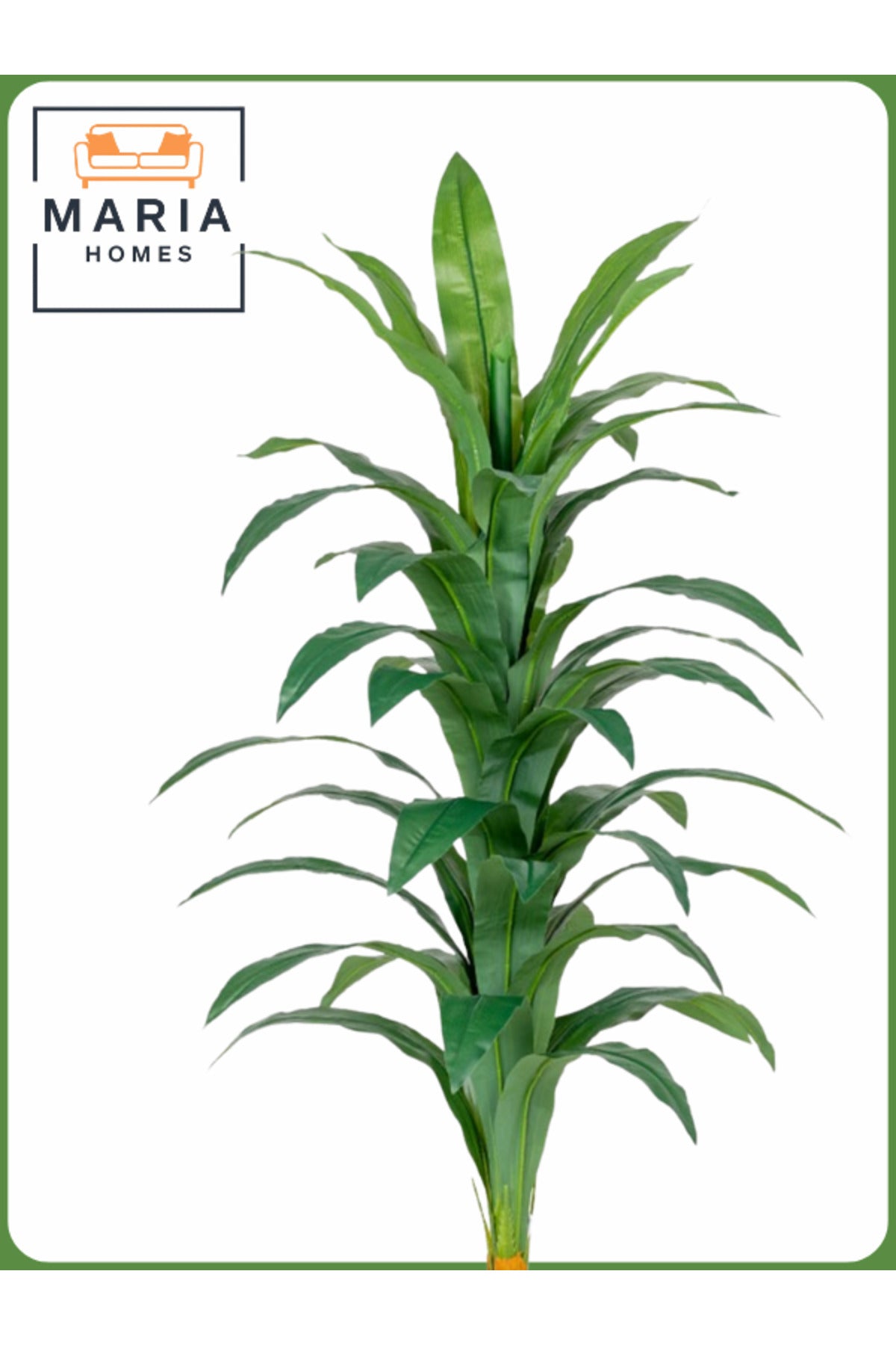 Artificial Corn Leaf Tree 145 cm Ð Decorative Indoor Plant with Gray Pot