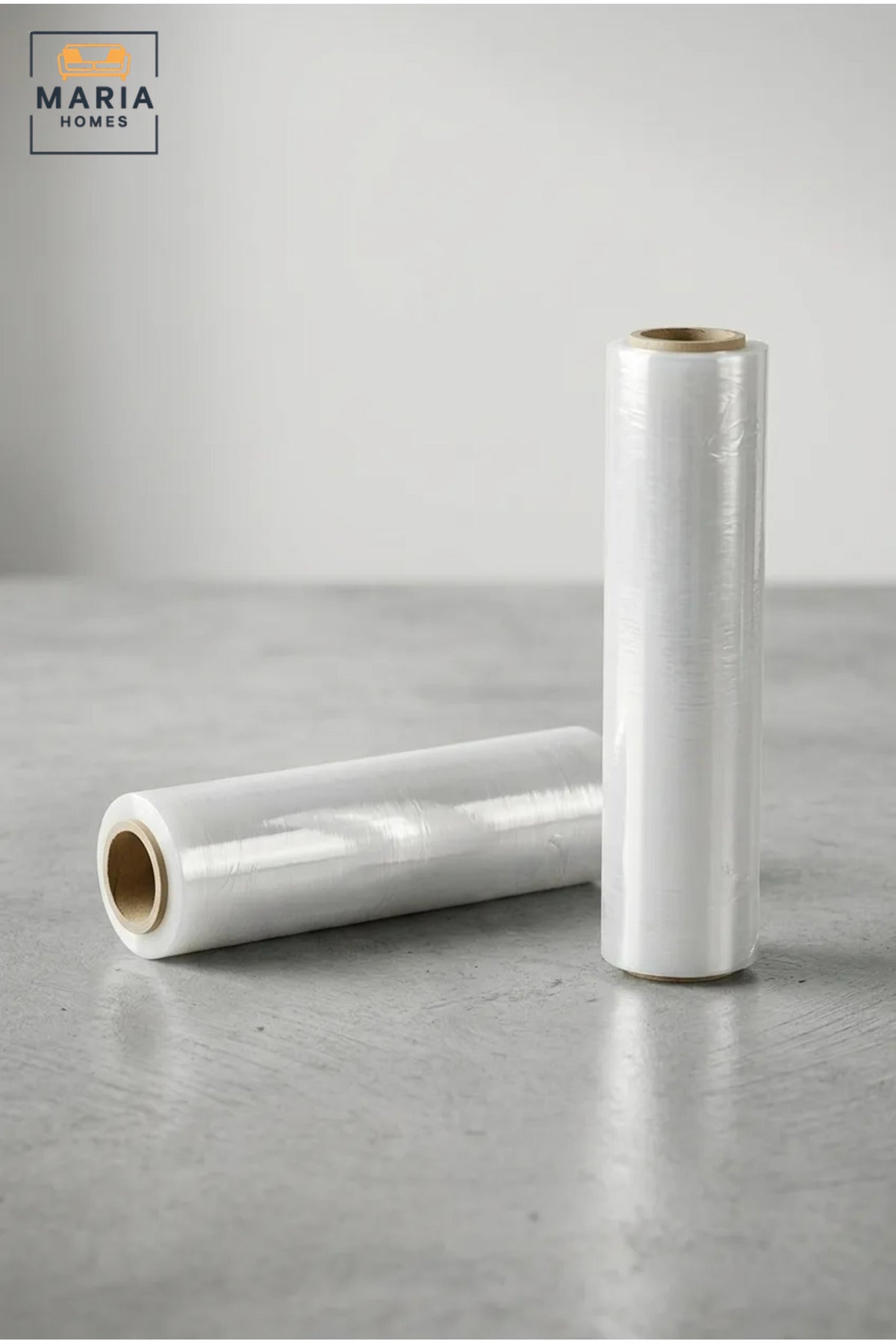 600 m Clear Packing Wrap Roll, Flexible Stretch Wrap for Pallet Wrapping, Shipping, Warehouse Storage, Boxes, Parcels, Luggage and Household Packaging