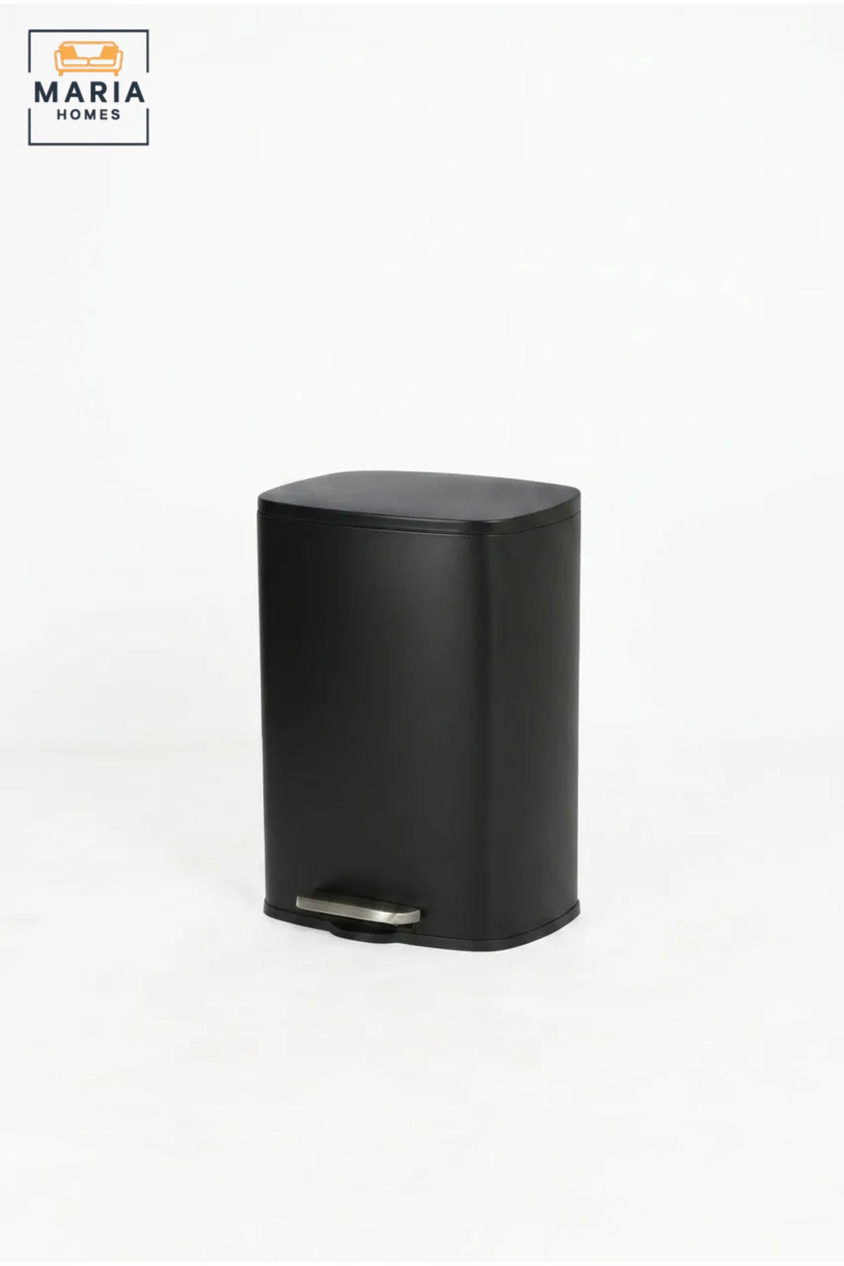 Rectangular Pedal Trash Bin with Lid, Slim Hands-Free Waste Container for Kitchen, Bathroom, Bedroom, Office, Hotel and Commercial Use