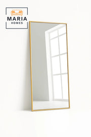 Full-Length Gold Frame Mirror with Minimalist Design-size 140*70 CM