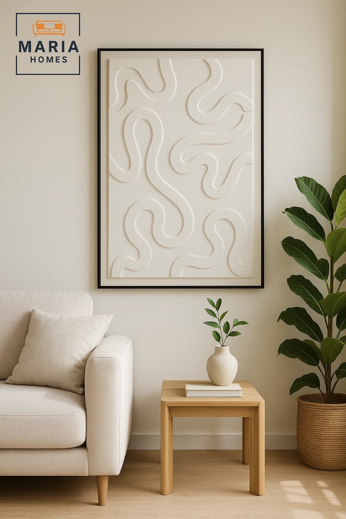 Textured Wall Art 120_80 | Modern Abstract Canvas | Minimalist Home DŽcor