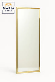 Full-Length Mirror with Shiny Gold Frame-size 80*60cm