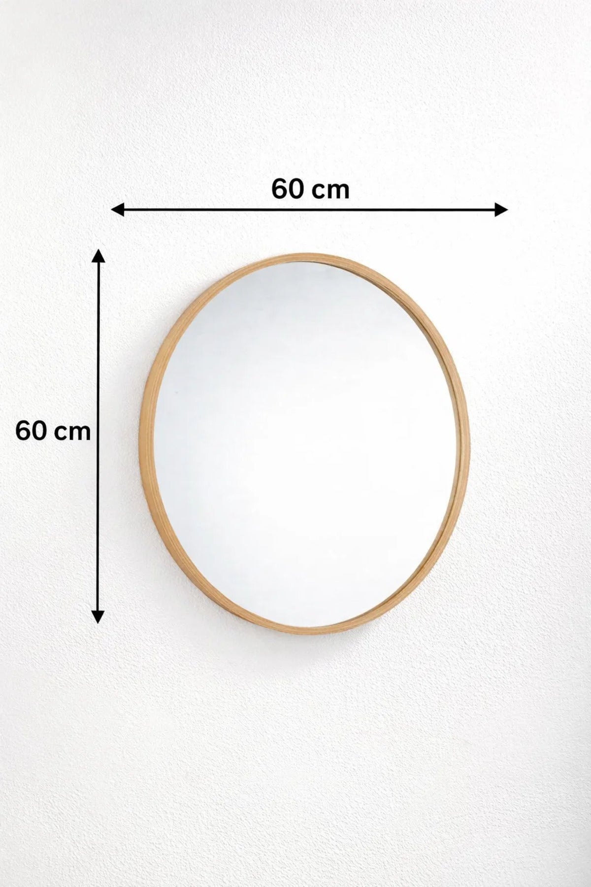 Elegant Round Wall Mirror with Slim Gold Frame for Modern Interiors