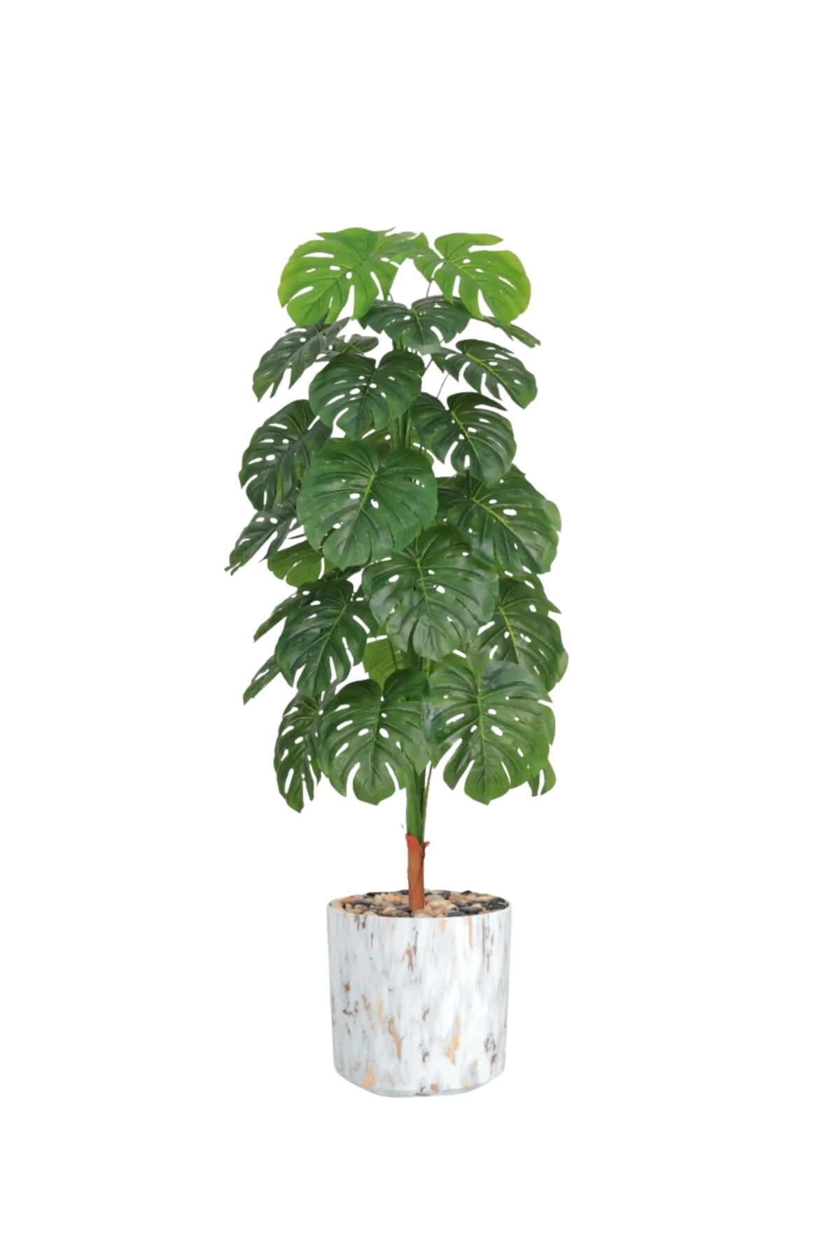 160 cm Artificial Monstera Tree with Marble-Style with Pot – Indoor Decorative Plant