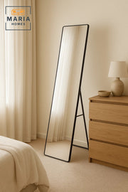 Full Length Black Frame Standing Mirror for Bedroom, Dressing & Living Room D≈Ωcor 160x40