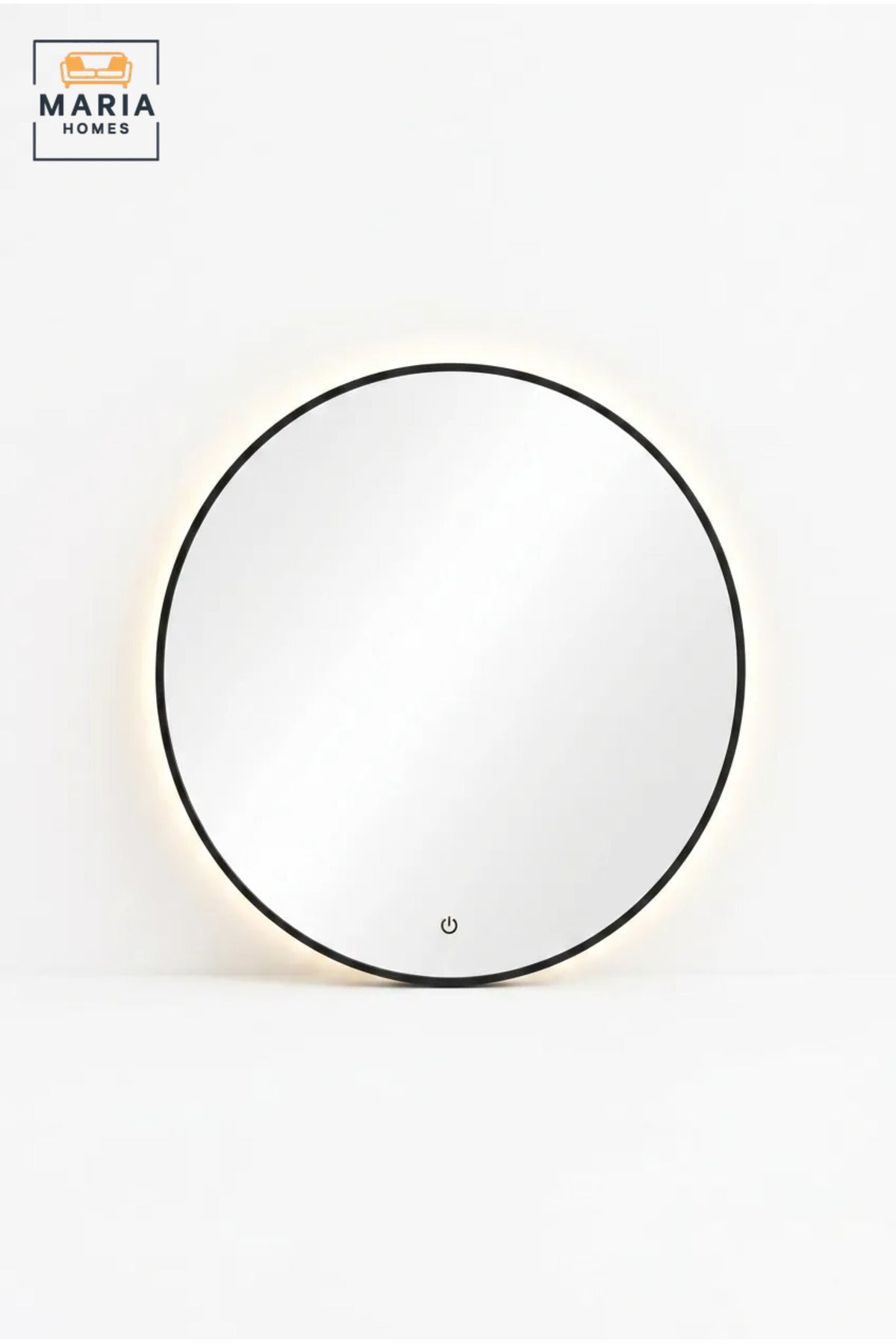 Round LED Wall Mirror with Backlit Touch Sensor – Modern Bathroom Vanity Mirror