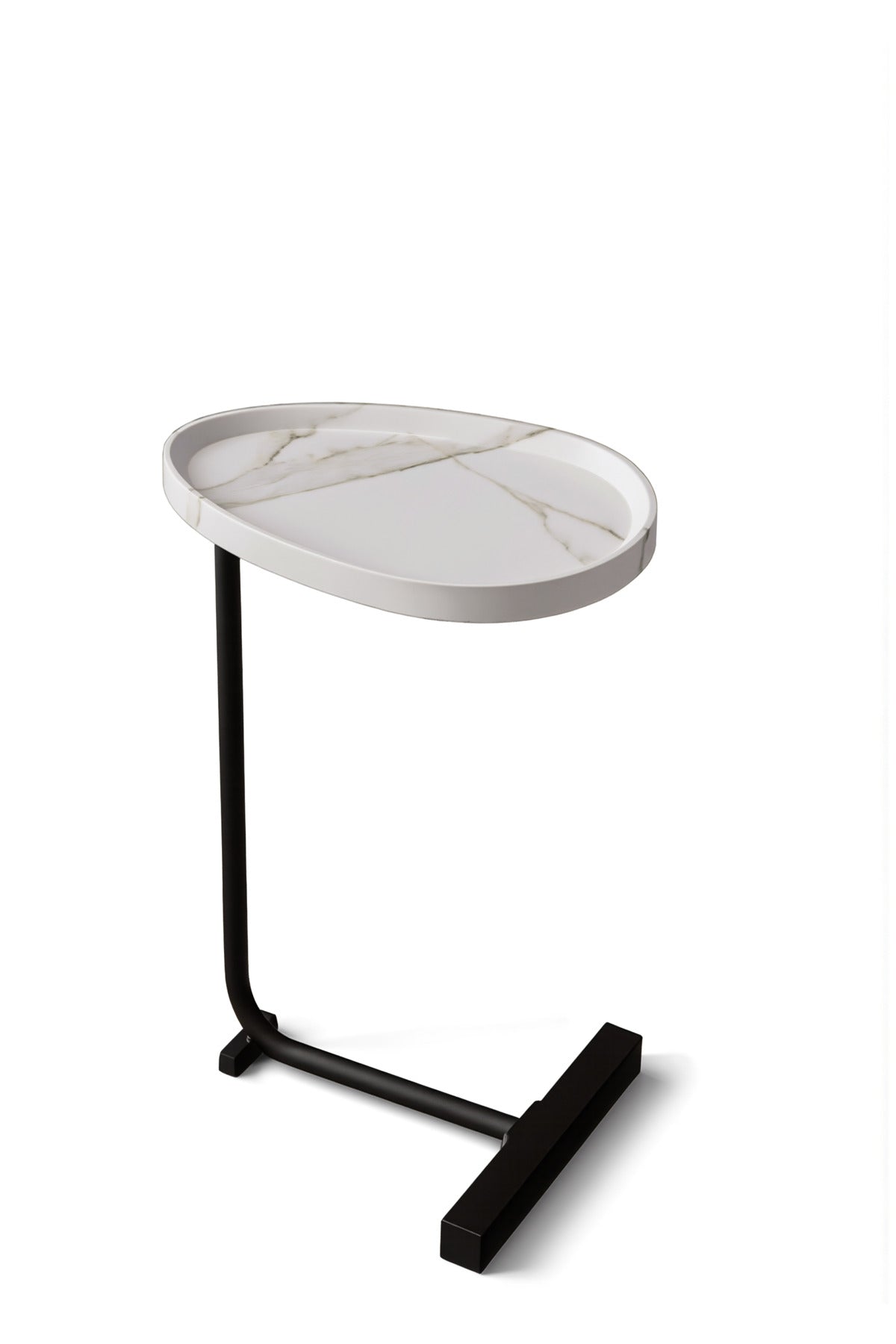 C- Shaped Sturdy Nordic Style Coffee Table Sofa Side Table End Table For Living Room