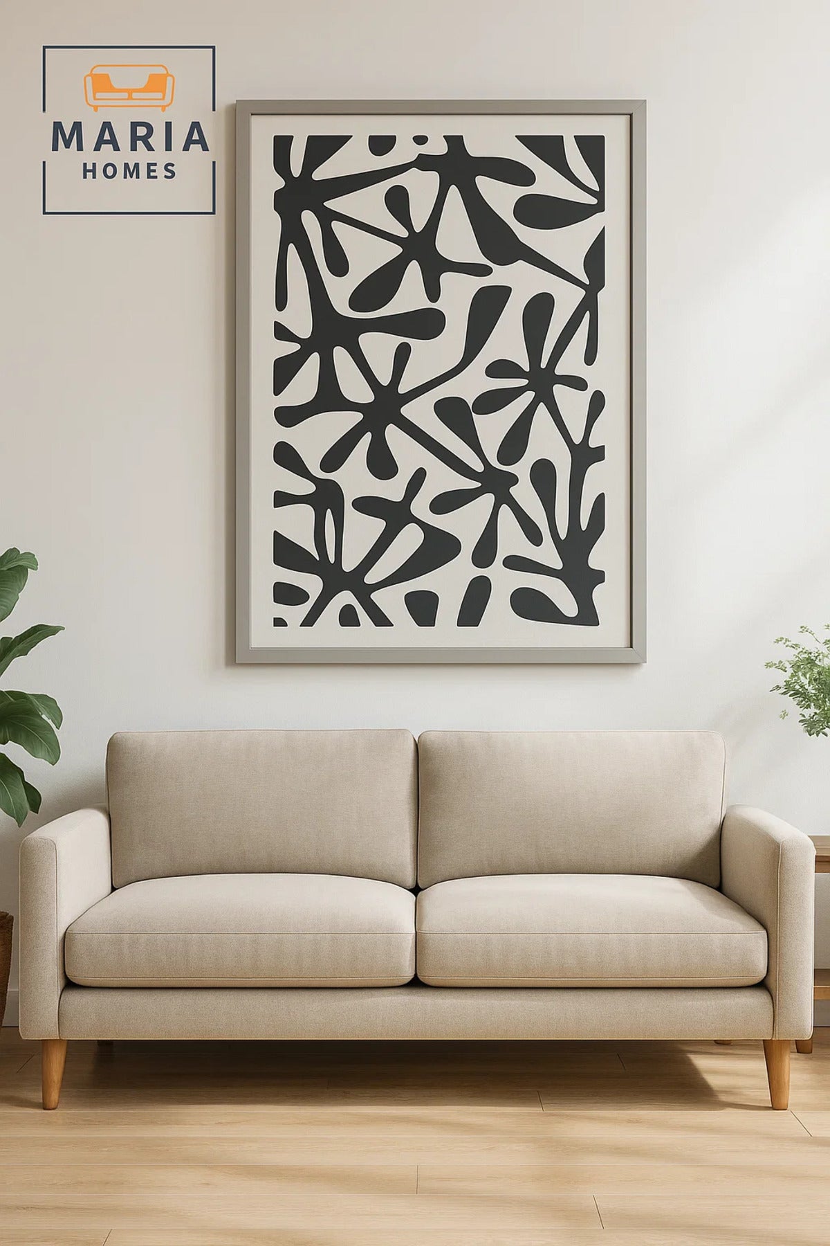 Modern 3D Wall Art Ð Large Black Abstract Decorative Panel 150_100 cm