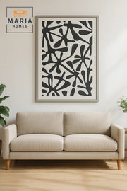 Modern 3D Wall Art Ð Large Black Abstract Decorative Panel 150_100 cm