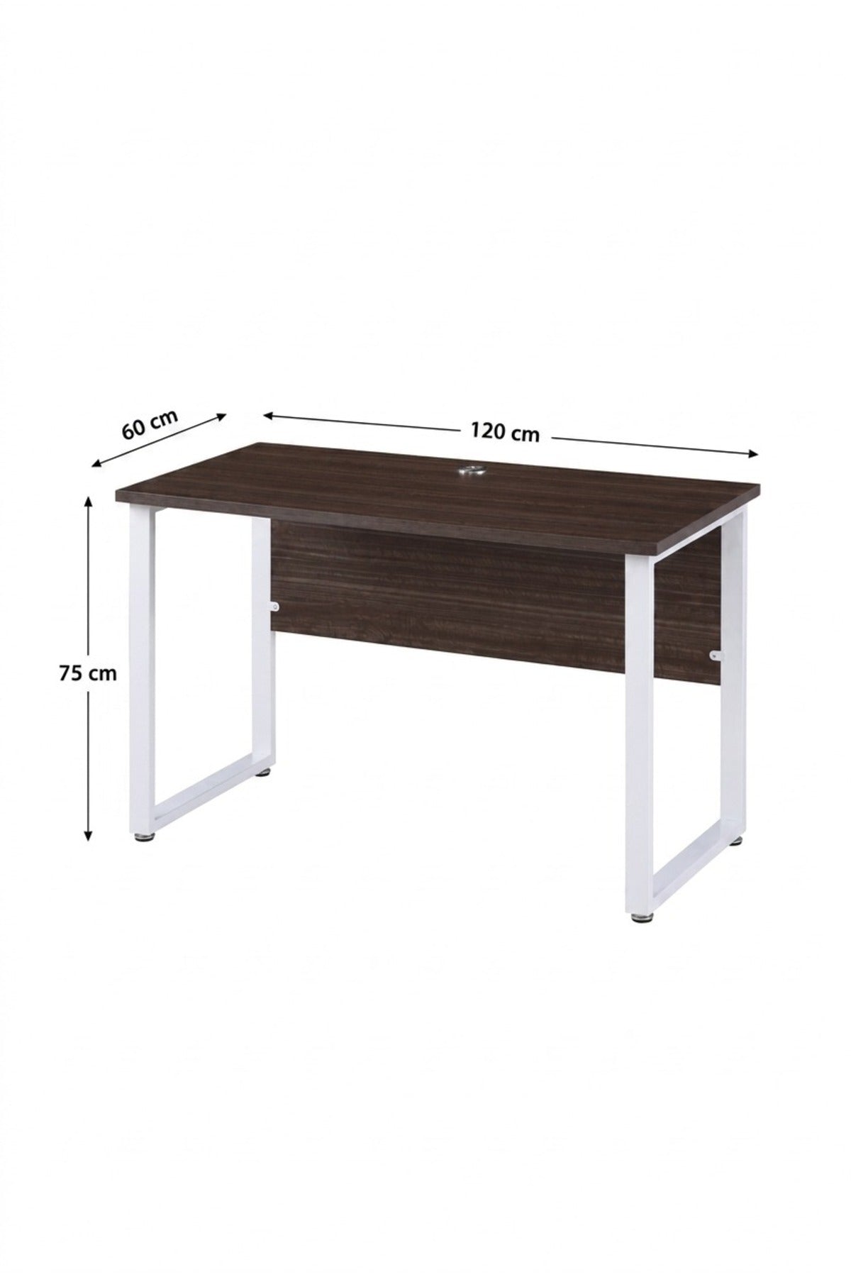 Modern Office Desk with Metal Frame √ê Executive Computer Workstation for Home & Office