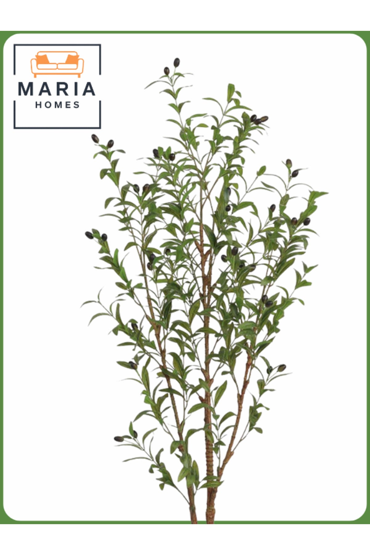 Artificial Olive Tree 155 cm – Indoor Decorative Plant with Beige Pot